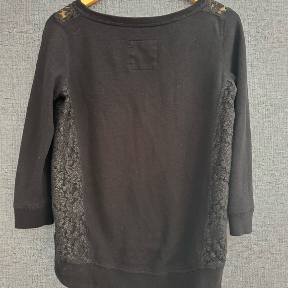 Vintage Hollister Navy Sweater with lace details - Picture 3 of 5